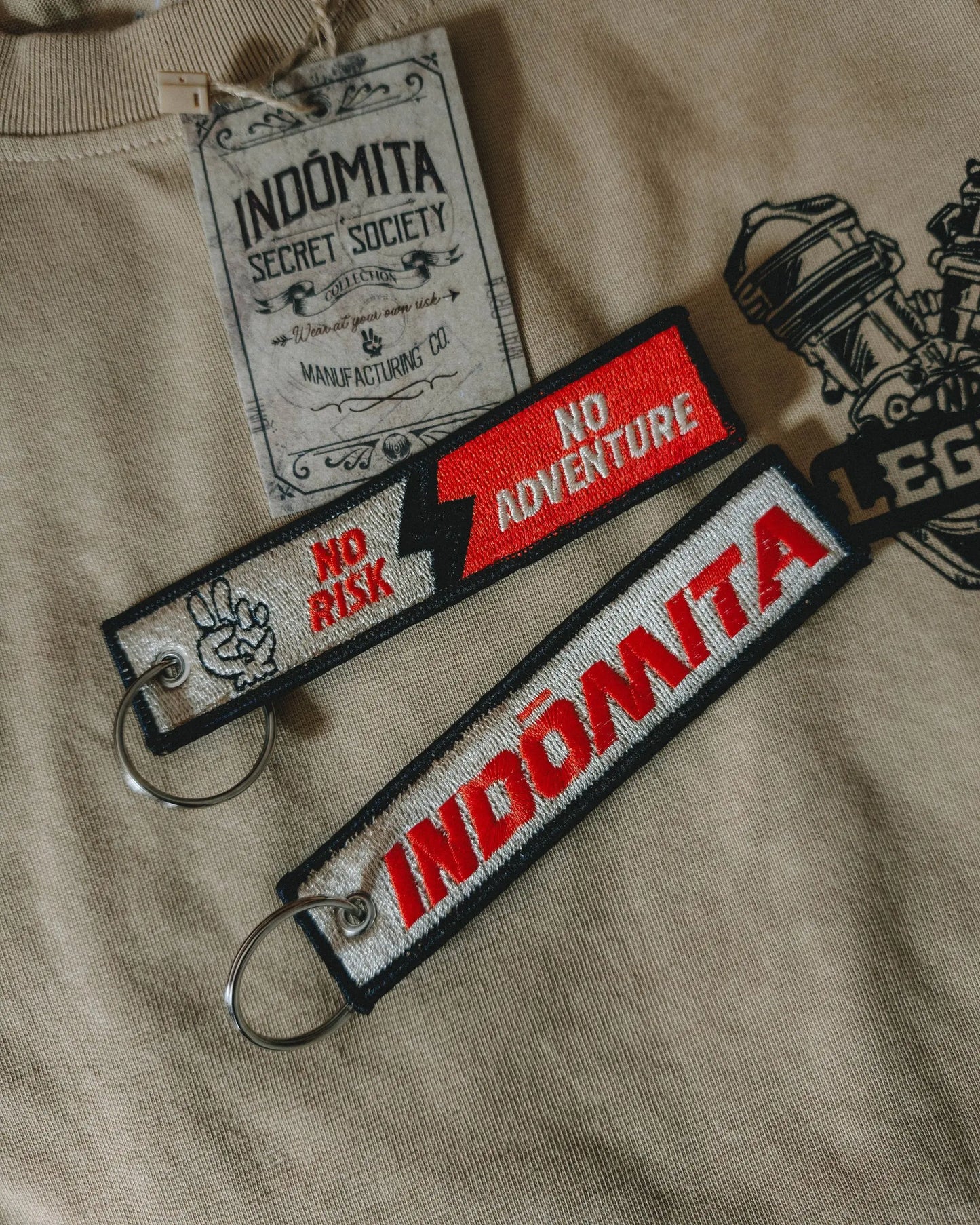 'NO RISK NO ADVENTURE' KEY RING