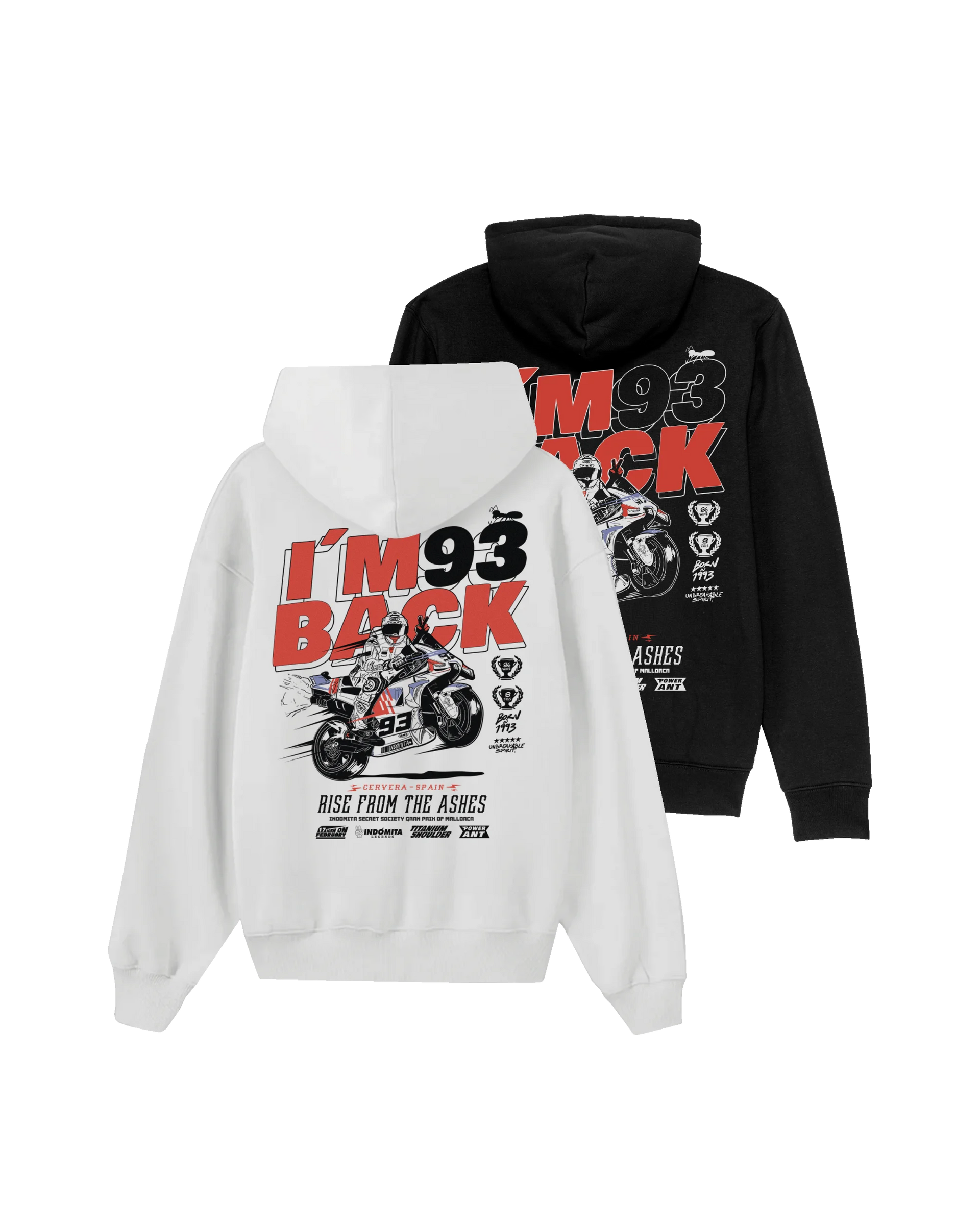 Marc Márquez Print Hoodie | I AM BACK | INDÓMITA – Indómita