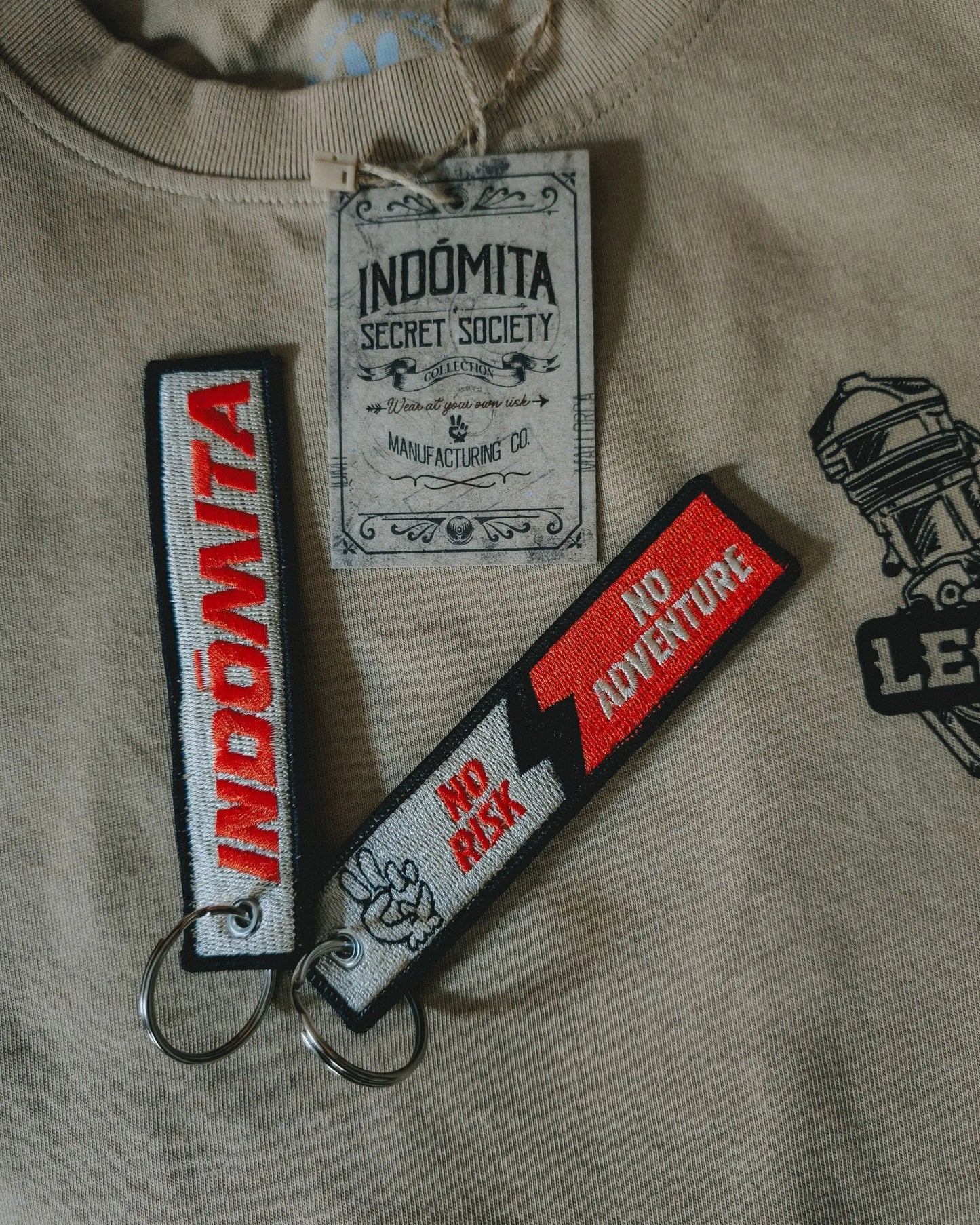 'NO RISK NO ADVENTURE' KEY RING