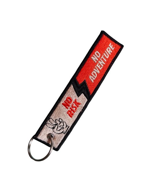 'NO RISK NO ADVENTURE' KEY RING